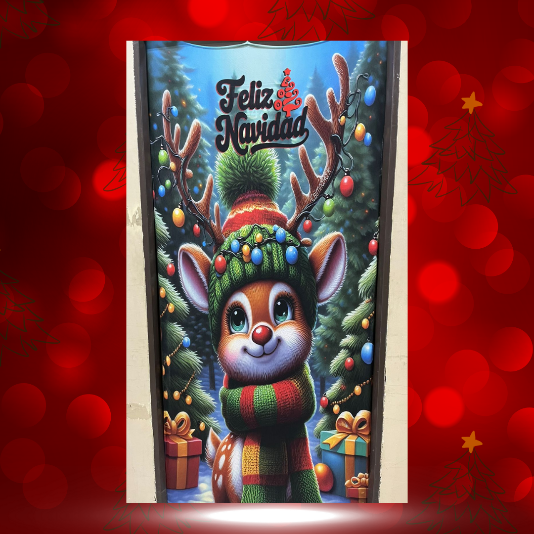 Forro para Puerta - Navidad