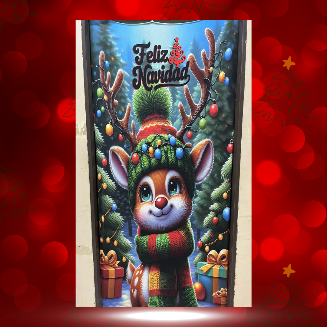 Forro para Puerta - Navidad