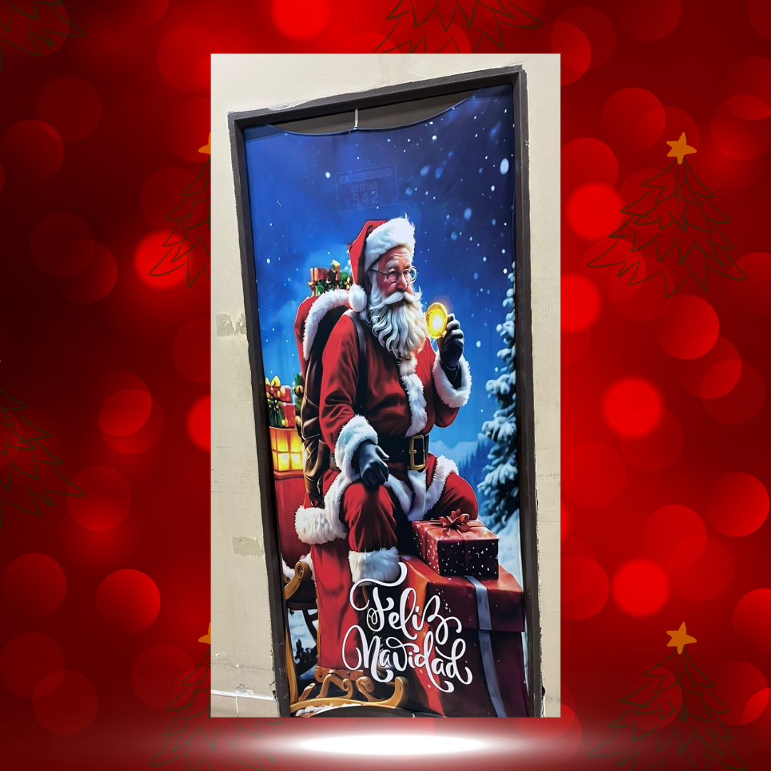 Forro para Puerta - Navidad