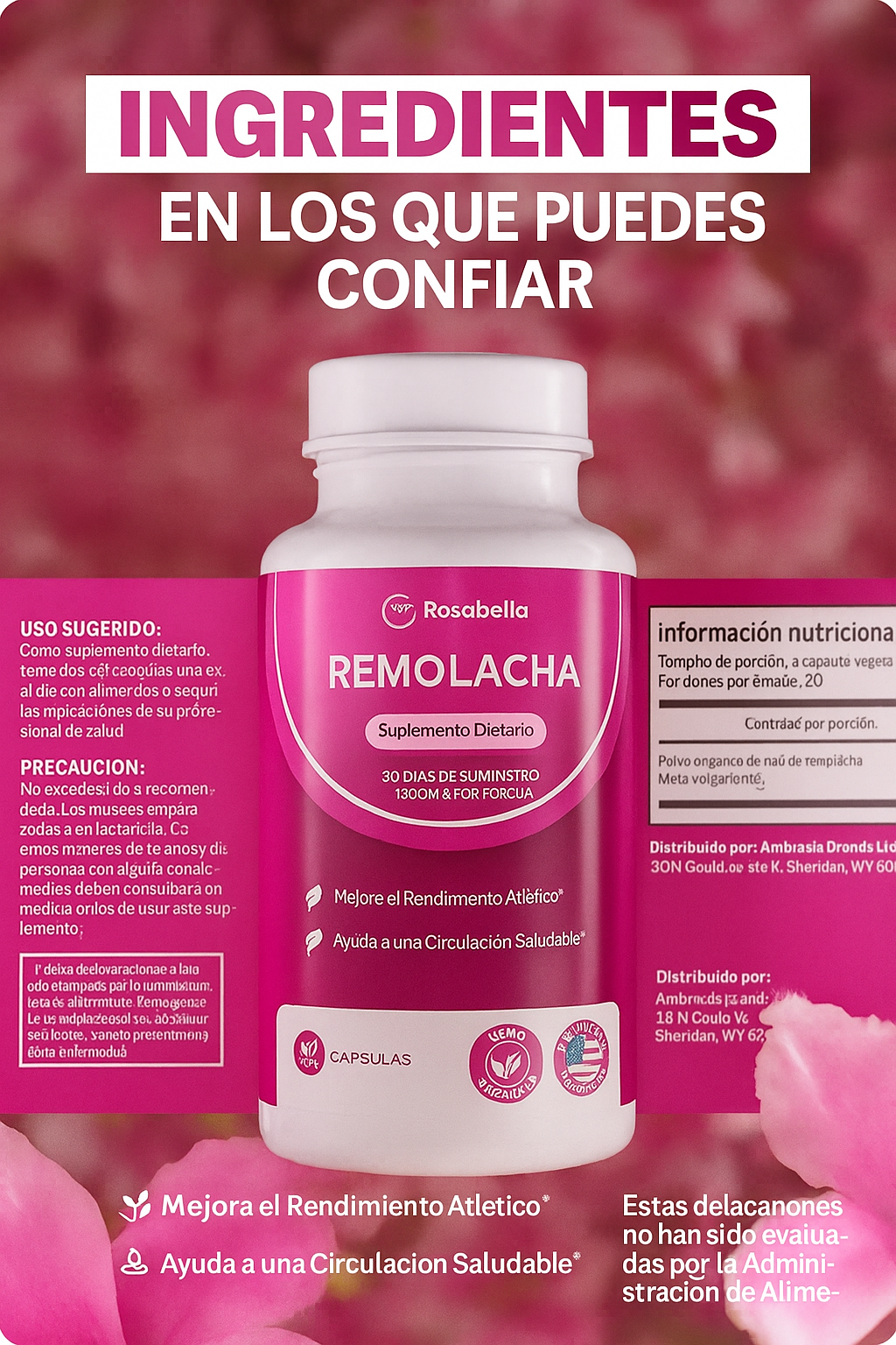BEETROOT™ - Cápsulas de Raíz de Remolacha